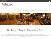 Tablet Screenshot of nettletonshoeshop.com